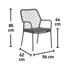 Stapelstuhl Glenrio Mit Seilbespannung Stahl -Haushaltsgegenstände Geschäft 048124990087 VM01 220221 L