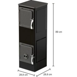 Werkstattofen Toba 2.0 (UNI 1000) Stahl Schwarz 6 KW EEK: A+ -Haushaltsgegenstände Geschäft 048126095445 VM01 100223 L