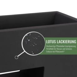 Pflanzwerk® Pflanzkübel Vista 53 Cm X 75 Cm X 27 Cm Anthrazit -Haushaltsgegenstände Geschäft 145579 11001500 3