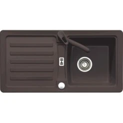 Eurodomo Einbauspüle Prima 86 Cm Espresso