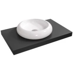 Aufsatzwaschbecken Imia 45 X 45 Cm Rund -Haushaltsgegenstände Geschäft 2137 Aufsatzwaschbecken 4