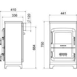 Wamsler Dauerbrand Raumheizer RH 6F Lavendel Mit Fenster EEK: A -Haushaltsgegenstände Geschäft 2993269 4432 9