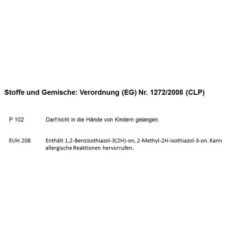 Alpina Farbrezepte Granatapfel Matt 2,5 L -Haushaltsgegenstände Geschäft 347002 4983 hazard clp14 3