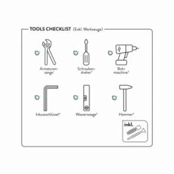Baliv Überkopfbrause-Set KBS-22.21 Edelstahloptik -Haushaltsgegenstände Geschäft 4007873340116 WEB02 260521