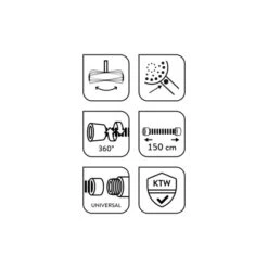 Baliv Überkopfbrause-Set KBS-14.120 Verchromt -Haushaltsgegenstände Geschäft 4007873340123 110