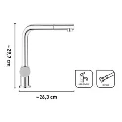 Baliv Küchenarmatur KI-1050 Verchromt -Haushaltsgegenstände Geschäft 4007874116765 VM01 110920