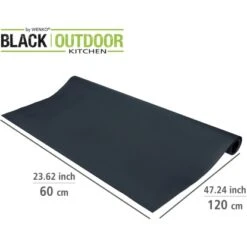 Wenko Spritzschutzmatte Suma 120 Cm X 60 Cm Wasserfest Und Abwischbar Schwarz -Haushaltsgegenstände Geschäft 4008838383100 1068 03