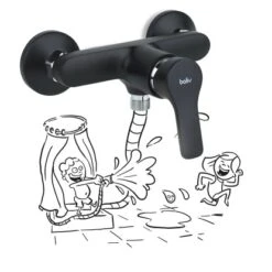 Baliv Duscharmatur DU-5750 Schwarz -Haushaltsgegenstände Geschäft 4048122122589 S03 171220 L