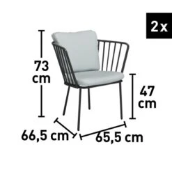 Balkonset Boonara Anthrazit 3-teilig -Haushaltsgegenstände Geschäft 4048126607075 VM01 160920
