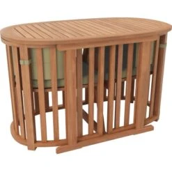 Balkonset Hervey Bay FSC® Naturfarben 3-teilig -Haushaltsgegenstände Geschäft 4048126614226 S02 110820