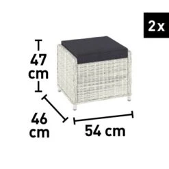 Lounge-Set Kalgan 6-teilig Wicker Eisgrau (B-Ware) 40 Lounge-Set Kalgan 6-teilig Wicker Eisgrau (B-Ware) -Haushaltsgegenstände Geschäft 4048126625642 190