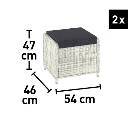 Lounge-Set Kalgan 6-teilig Wicker Eisgrau (B-Ware) 21 Lounge-Set Kalgan 6-teilig Wicker Eisgrau (B-Ware) – Bild 19