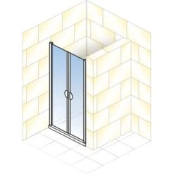 Schulte Pendeltür Logo Für Nische Echtglas Klar Hell 80 X 180 Cm -Haushaltsgegenstände Geschäft 4060991013133 2053 5