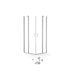 Baliv Duschkabine DUK-90.50E 90 Cm X 90 Cm Chrom -Haushaltsgegenstände Geschäft 4250312107799 S03 080720 L