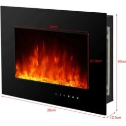 El Fuego Elektrokamin Aarau II Schwarz 900/2000 W -Haushaltsgegenstände Geschäft 4250373262819 2240 S 8