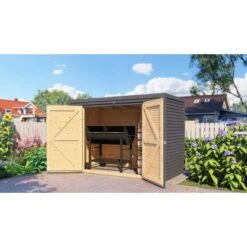 Bertilo Gartenschrank Box Bike 103 Cm X 207 Cm Anthrazit FSC® -Haushaltsgegenstände Geschäft 42686005288 11021300 AB 02