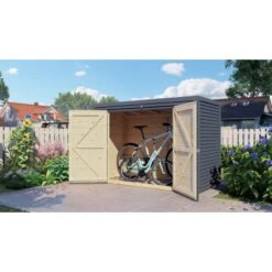 Bertilo Gartenschrank Box Bike 103 Cm X 207 Cm Anthrazit FSC® -Haushaltsgegenstände Geschäft 42686005288 11021300 AB 03