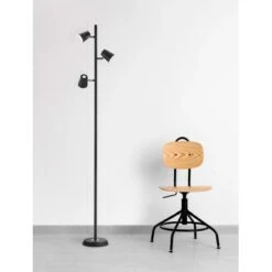 Trio LED Stehleuchte Narcos Schwarz Matt 1540 Mm X 280 Mm X 180 Mm -Haushaltsgegenstände Geschäft 593487 2451 8