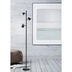 Trio LED Stehleuchte Narcos Schwarz Matt 1540 Mm X 280 Mm X 180 Mm -Haushaltsgegenstände Geschäft 593487 2451 9