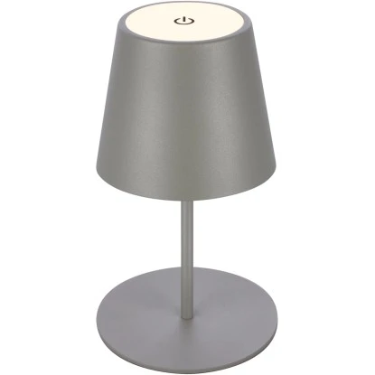 Brilo LED-Akku-Tischleuchte 3 W Grau 4 Brilo LED-Akku-Tischleuchte 3 W Grau – Bild 2