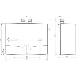 Vaillant Niederdruck Kleindurchlauferhitzer MiniVED H 3/3 N 3,5 KW Weiß -Haushaltsgegenstände Geschäft 688243 4384 2