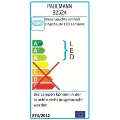 Paulmann LED-Einbauleuchten 3er-Set Premium Line 3 W Eckig EEK: A-A++ -Haushaltsgegenstände Geschäft 7564065 PCM 201402 EUP 10