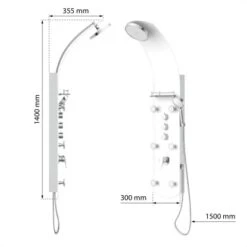Eisl Duschpaneel Karibik 3 In 1 Mit Regendusche Sechs Massagedüsen Weiß 14 Eisl Duschpaneel Karibik 3 In 1 Mit Regendusche Sechs Massagedüsen Weiß -Haushaltsgegenstände Geschäft 7663628 2759 3