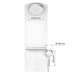 Eisl Duschpaneel Karibik 3 In 1 Mit Regendusche Sechs Massagedüsen Weiß 15 Eisl Duschpaneel Karibik 3 In 1 Mit Regendusche Sechs Massagedüsen Weiß -Haushaltsgegenstände Geschäft 7663628 2759 4