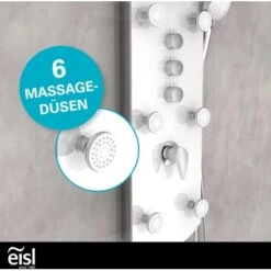 Eisl Duschpaneel Karibik 3 In 1 Mit Regendusche Sechs Massagedüsen Weiß 20 Eisl Duschpaneel Karibik 3 In 1 Mit Regendusche Sechs Massagedüsen Weiß -Haushaltsgegenstände Geschäft 7663628 2759 9