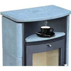 Accente Kaminofen Turin 2.0 Naturstein 6 KW Grau Mit Automatik EEK: A -Haushaltsgegenstände Geschäft 81 TURINGTS11FA 2881 Bild3