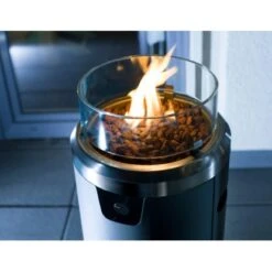 Buschbeck Terassenheizer Loungefeuer Faro Grau 7,5 KW -Haushaltsgegenstände Geschäft 870668 4224 8
