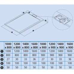 Ottofond Duschwanne Zona 100x90/2,7 Cm Anthrazit -Haushaltsgegenstände Geschäft 8714644 sk