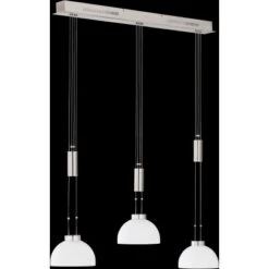 Fischer & Honsel LED-Pendelleuchte Avignon 3x 9 W Weiß-Nickel 2900 Lm -Haushaltsgegenstände Geschäft 891148 1546 4