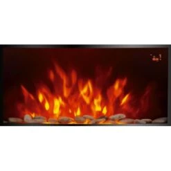 El Fuego Elektrokamin Davos (Zürich 2.0) Schwarz LED-Beleuchtung Dimmbar 2 KW -Haushaltsgegenstände Geschäft 8 2240 AY6191 Detailfoto 7