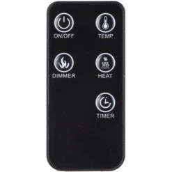 El Fuego Elektrokamin Umea 900/1000 W Regelbar Mit Fernbedienung -Haushaltsgegenstände Geschäft 927216 2240 633 07